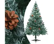 vidaXL Christmas Tree with Pinecones Holiday Decoration 150x70 cm/180x90 cm