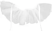 [ANDRESLAD] Mesh Fake Collar Costume Halloween Clown Costumes Halloween Decoration Loonette The Clown Costume Fake Collar for Women Clown Accessories for Women Clown Costume for Women White