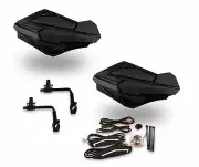 Powermadd Sentinel Hand Guards Tri Mount Lights Black Rancher Foreman Rubicon