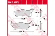 TRW Lucas Offroad sintered coating MCB862SI