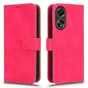 For Oppo A78 4G Skin-touch Wallet PU Leather Phone Case Stand Drop Protection Phone Cover