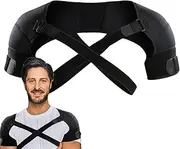 Double Shoulder Brace | Adjustable Shoulder Compression |Brace Shoulder Wrap Protectors | Breathable Shouder Compression Sleeve Wrap Shoulder Strap Brace Adults, Shoulder Alignment For Men And Women