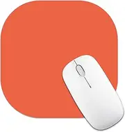 Mouse Pad, Mini Mousepad, Mouse Pads Orange, Mouse Mat for Desk Office Laptop Travel Mouse Pad Cute Computer Mouse Pad with Non-Slip Base Small Mousepad 7×7 inches