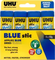 Solvent Free 4 Blue Glue Sticks, (33-40576), 40G