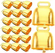 20pcs Retro Cattle Bells Metal Bells Sound Pet Anti-lost Bells Farm Decor