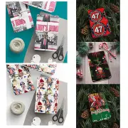 Christmas Character Packaging Paper, Gift Box, Holiday Packaging Paper