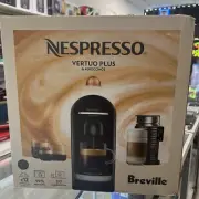 Nespresso VertuoPlus Deluxe And Aeroccino Frother BNV450BLK1BU C1 Coffe Maker