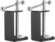 CLISPEED 2Pcs Desk Cantilever Clamp Base Retaining Clips for Secure Desktop Mounting Durable for Long Term Use for Mic Stands