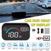 Car Universal HUD MPH Speedometer Digital Overspeed Alarm GPS Head Up Display