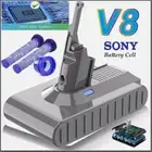 Sony Battery for Dyson V8 SV10 V8 Absolute V8 Animal Motorhead Fluffy & Filter