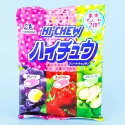 Hi Chew Original Fruits Flavors Grape Strawberry Apple Candy Bag Morinaga Japan