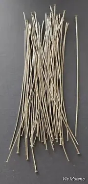 3" ~ 22g Wire Wrapper Nickel Silver Headpin Flat Head. Made in USA.