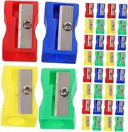 CAXUSD 50pcs Mini Sharpeners Hand Sharpeners Manual Mechanism for Artists and Students