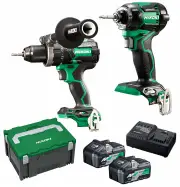 HiKOKI KC36DC(HRZ) - 36V Brushless 2 Piece Drill/Driver Combo Kit DC (2 x 5/2.5Ah)
