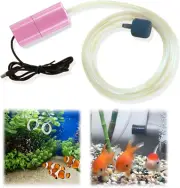 USB Mini Aquarium Air Pump - Silent Oxygen Pump for Fish Tank with Air Stone & S