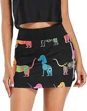 [RPLIFE] Magic School Exercise Skort, Ladies Tennis Skirts with Shorts，Womens Fashion
