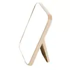 Folding Makeup Mirror Square Adjustable Folding Vanity Mirror with Stand Glass