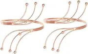 Abaodam Armlet for Women Metal Bracelet Wide Arm Cuff Bracelet Fashion Arm Jewelry