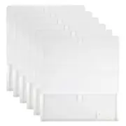 6PK Marbig Durable Footscalp Polypick Documents Holder Filing Wallet - Clear