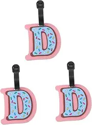 NOLITOY 3 Pcs Travel Tags Instrument Tag Alphabet Luggage Tags Initial Luggage Tags Luggage Label Cruise Luggage Tags Alphabet Tabs Nametags Suitcase Tag Handbag Tag Accessories Pendant