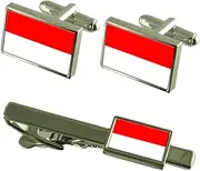 [Select Gifts] City of Vienna Austria Flag Cufflinks Tie Clip Box Gift Set