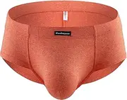 [Hanhepee] Men's Moisture-Wicking Stretch Cotton Briefs Sexy Cheeky Low Rise Men modal Underwear