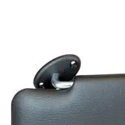 SUN VISOR FOR MERCEDES W123 S123, BLACK UNPERFORATED MIRROR CREAM LHD SUNVISORS