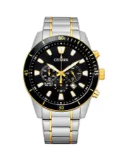 Citizen Black and Gold Men's Chronograph Watch AN8184-89E