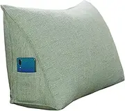 Triangular Bed Wedge Headboard Reading Pillow, Back Support Backrest Reading Pillows for Lumbar and Sitting Up, with Pocket, Removable and Washable (7 70x35x20cm)
