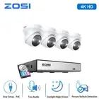 ZOSI 4K 8MP PoE Security Camera System with Spotlight AI NVR 2TB HDD Waterproof