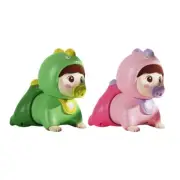 Colorful Remote Control Crawl Learning Cartoon Education Toy with Music Light