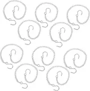 LIFKOME 10pcs Hanging Chains with Hooks for Bird Feeders Planters Ornaments and Billboards Versatile Design for Easy Installation and Stylish Decor