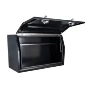 1400 x 600 x 820mm Black Aluminium Full Lid Ute Tool Box Truck Trailer Toolbox