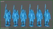 28mm French army Line Inf rgt 1859-60 - 6 minis