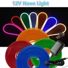 12V 5M LED Neon Strip Light Sign Flexible Rope Tube Waterproof Adv Bar Sign Lamp
