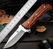 WOLF Fixed Knife Blade Camping Hunting Hiking Survival Tactical Straight Knives
