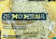 La Moderna ALPHABETS Pasta Noodles Durum Wheat Macaroni 7 Oz Bag - NEW