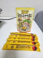 HBAF Korean Snack Roasted Corn-Flavored Almond & Mocha Gold Mixed Coffee Pack