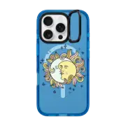iPhone 16 Pro Impact Ring Stand Case MagSafe Compatible Sun and the Moon