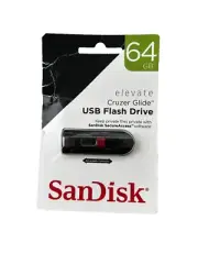 SanDisk Elevate Cruzer Glide 64 B Flash Drive NIP