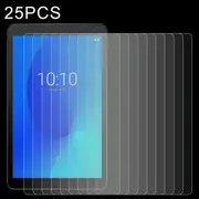 25-Pack Tempered Glass Film For Alcatel 1T 10 Tablet - 9H 2.5D Explosion-Proof