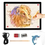 A4 Rechargeable Light Box, Wireless Magnetic Tracing Light Pad, 5 Levels Brig...