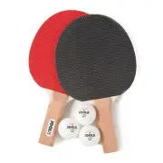 JOOLA Essentials Duel 2-Player Table Tennis Racket Set with 2 Ping Pong Paddl...