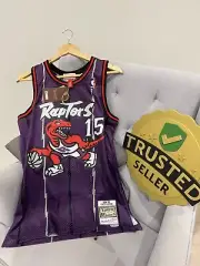 Size Medium Toronto Raptors Vince Carter Nba Basket Jersey Purple