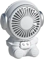 Mini Fan,Astronaut Shape Cooling Device - USB Rechargeable Desk Quiet Cooling Fan for Travel Outdoor Beach Tent Gym School