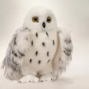 NEW Pottery Barn Kids White Owl Bird Toy Stuffed Animal Soft Fur Plushie Toy