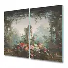 Glass Induction Ceramic Hob Cover Garden of Goddess Art Painting 2x30x52