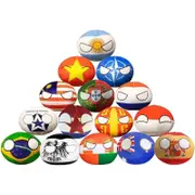15pcs Country Ball Plushies - Charming Countryballs 4in Collection for Kids