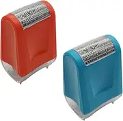 OFFSCH 2pcs Confidentiality Seals Stamps Id Stamp Rollers Portable Privacy Privacy Seal Rollers for Bills