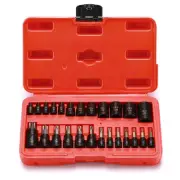25PCS 1/4",3/8",1/2" Drive Torx Bit and External Socket Set,12 Female E-Torx ...